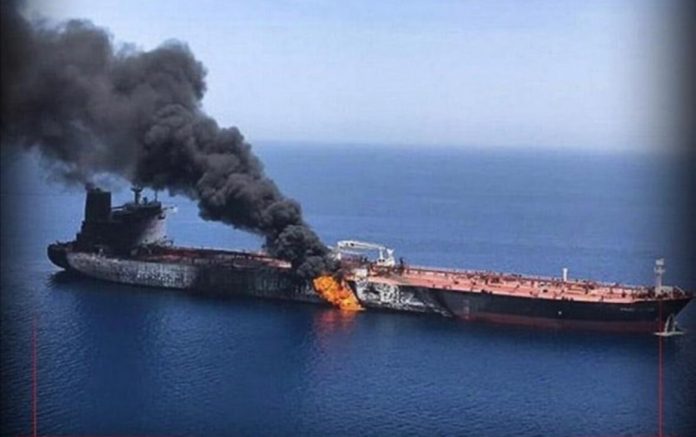 لسفينة التي تعرضت لانفجار في خليج عمان تابعة لشركة (إسرائيلية)