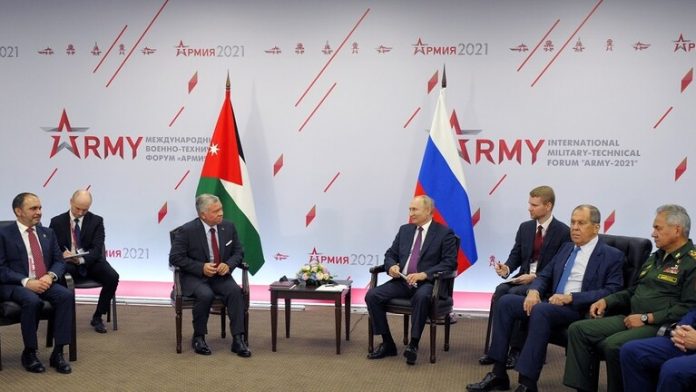 بوتين والملك عبد الله الثاني يبحثان الأوضاع في سوريا وأفغانستان.موقع أصدقاء سورية.